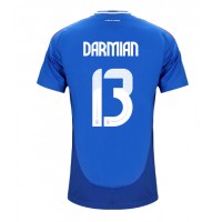 Fotballdrakt Herre Italia Matteo Darmian #13 Hjemmedrakt EM 2024 Kortermet